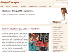 Tablet Screenshot of blog.bilingualtherapies.com